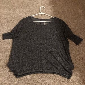 American Eagle Black and Grey Top